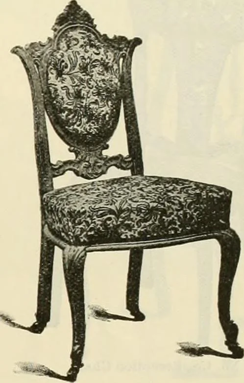 An illustration from Upholstered furniture for the parlor, hall, library, reception room, hotels, stores, club rooms, etc. / Streit and Schmit., 1897, leaf 42