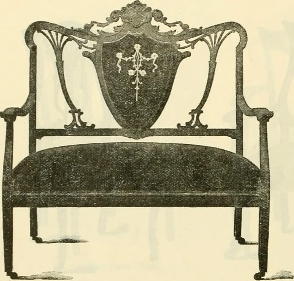 An illustration from Upholstered furniture for the parlor, hall, library, reception room, hotels, stores, club rooms, etc. / Streit and Schmit., 1897, leaf 45