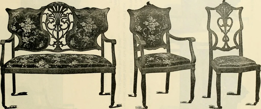 An illustration from Upholstered furniture for the parlor, hall, library, reception room, hotels, stores, club rooms, etc. / Streit and Schmit., 1897, leaf 46