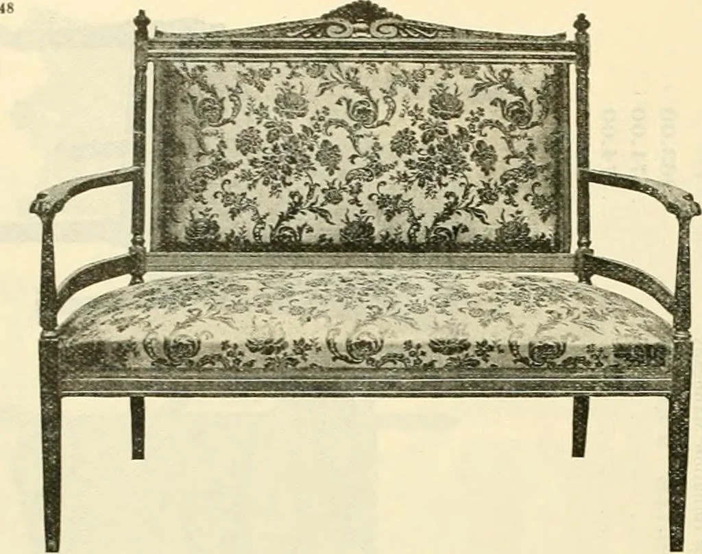 An illustration from Upholstered furniture for the parlor, hall, library, reception room, hotels, stores, club rooms, etc. / Streit and Schmit., 1897, leaf 49