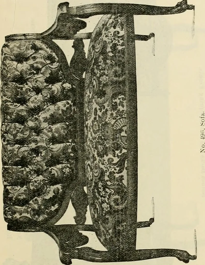 An illustration from Upholstered furniture for the parlor, hall, library, reception room, hotels, stores, club rooms, etc. / Streit and Schmit., 1897, leaf 50