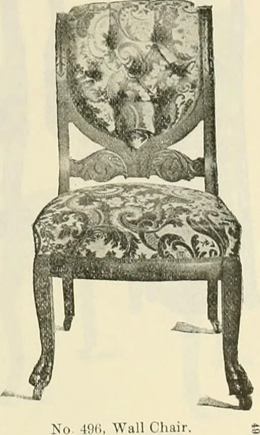 An illustration from Upholstered furniture for the parlor, hall, library, reception room, hotels, stores, club rooms, etc. / Streit and Schmit., 1897, leaf 50