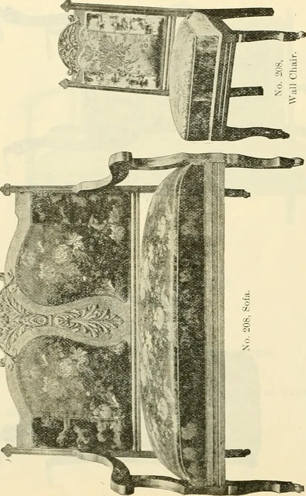 An illustration from Upholstered furniture for the parlor, hall, library, reception room, hotels, stores, club rooms, etc. / Streit and Schmit., 1897, leaf 51