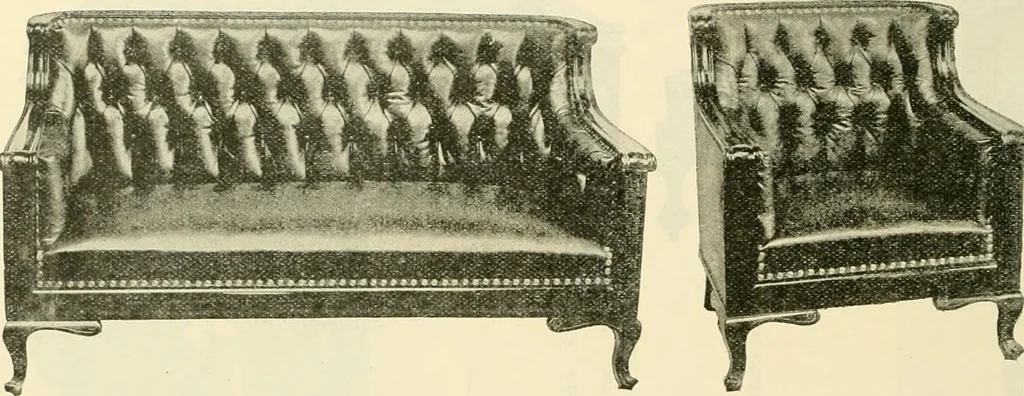 An illustration from Upholstered furniture for the parlor, hall, library, reception room, hotels, stores, club rooms, etc. / Streit and Schmit., 1897, leaf 55