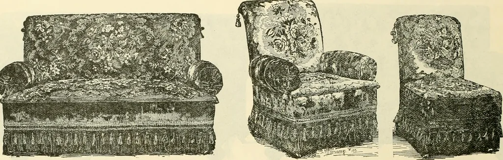 An illustration from Upholstered furniture for the parlor, hall, library, reception room, hotels, stores, club rooms, etc. / Streit and Schmit., 1897, leaf 57