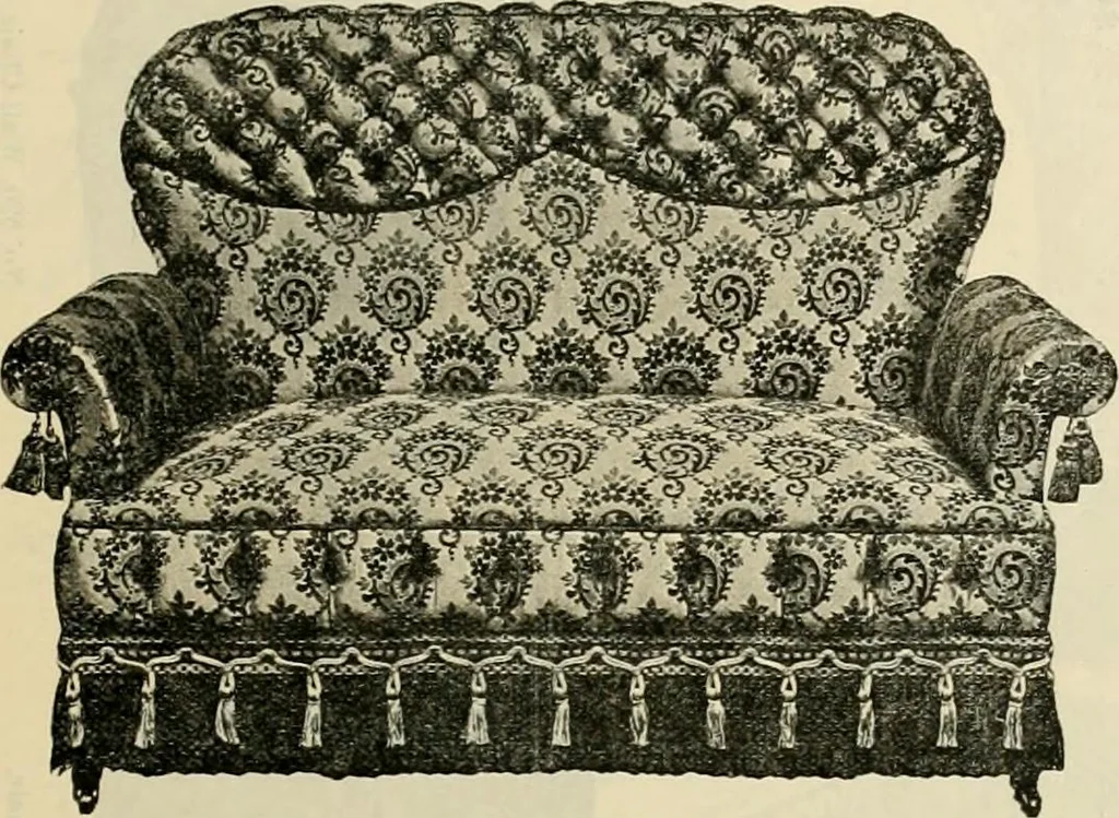 An illustration from Upholstered furniture for the parlor, hall, library, reception room, hotels, stores, club rooms, etc. / Streit and Schmit., 1897, leaf 58