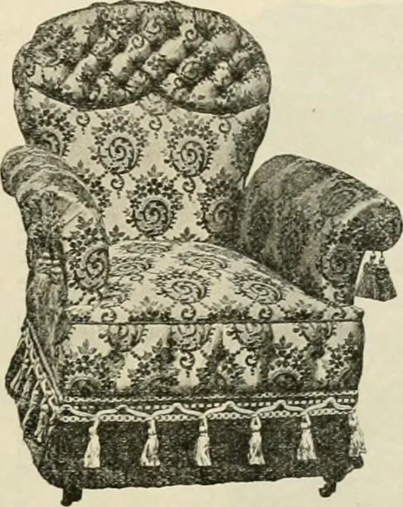 An illustration from Upholstered furniture for the parlor, hall, library, reception room, hotels, stores, club rooms, etc. / Streit and Schmit., 1897, leaf 58
