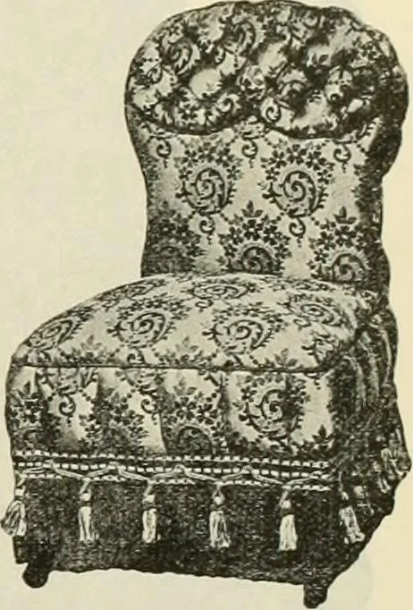 An illustration from Upholstered furniture for the parlor, hall, library, reception room, hotels, stores, club rooms, etc. / Streit and Schmit., 1897, leaf 58