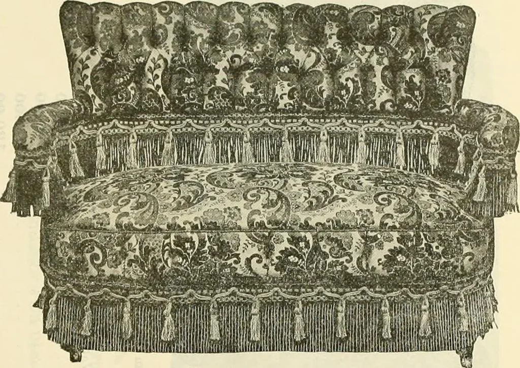 An illustration from Upholstered furniture for the parlor, hall, library, reception room, hotels, stores, club rooms, etc. / Streit and Schmit., 1897, leaf 59