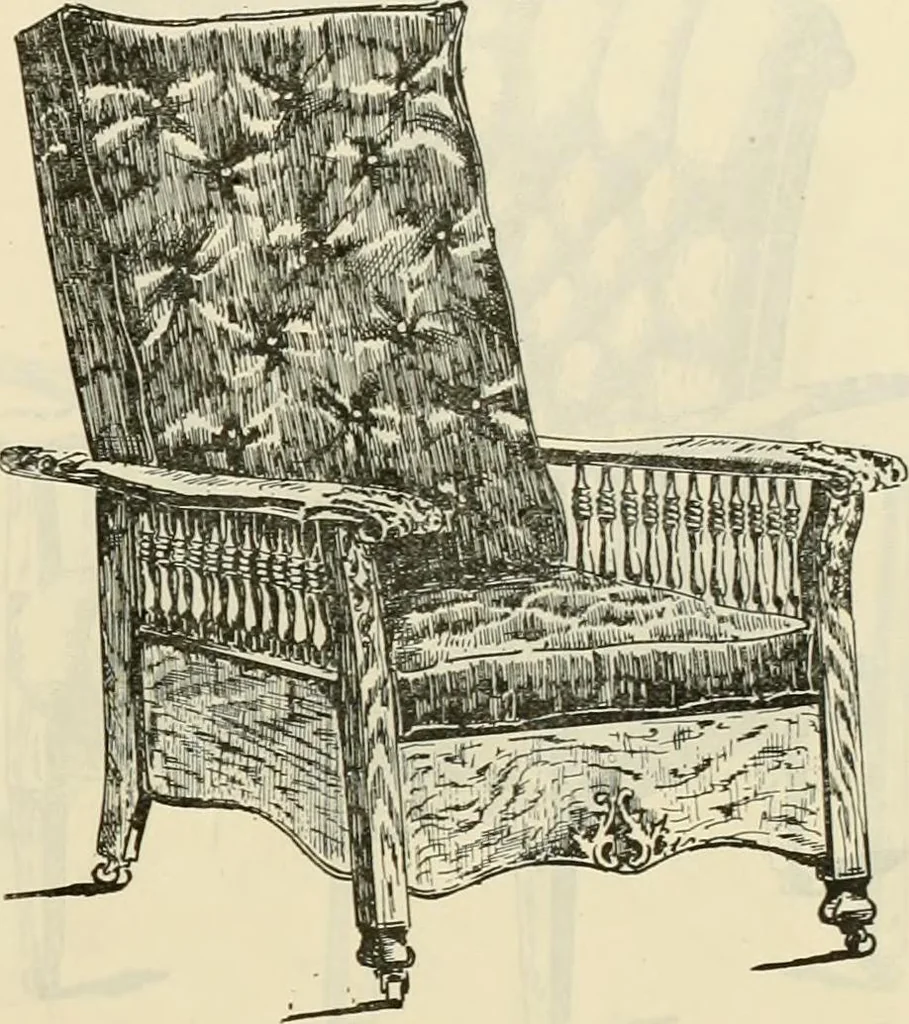 An illustration from Upholstered furniture for the parlor, hall, library, reception room, hotels, stores, club rooms, etc. / Streit and Schmit., 1897, leaf 6
