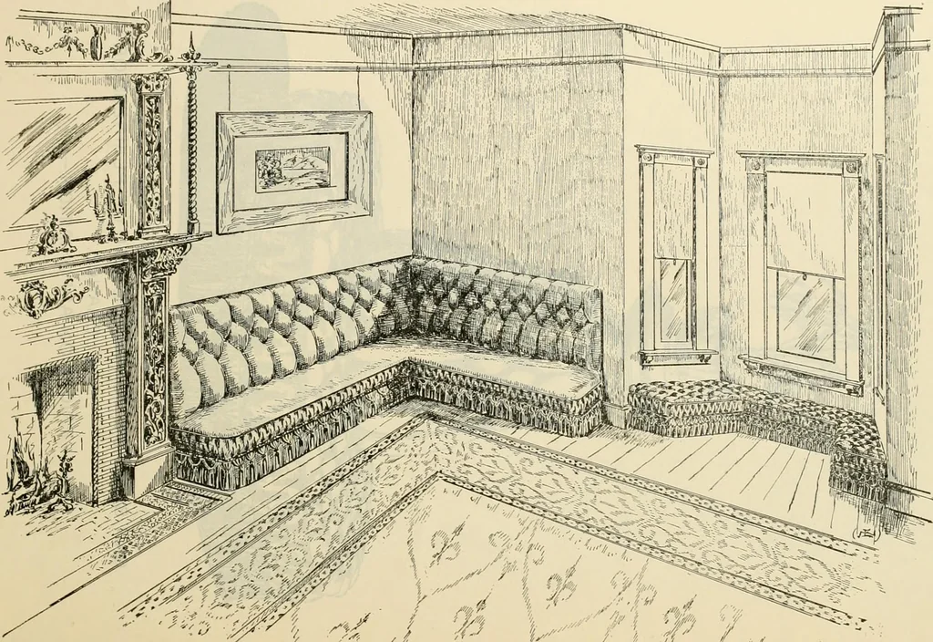 An illustration from Upholstered furniture for the parlor, hall, library, reception room, hotels, stores, club rooms, etc. / Streit and Schmit., 1897, leaf 60
