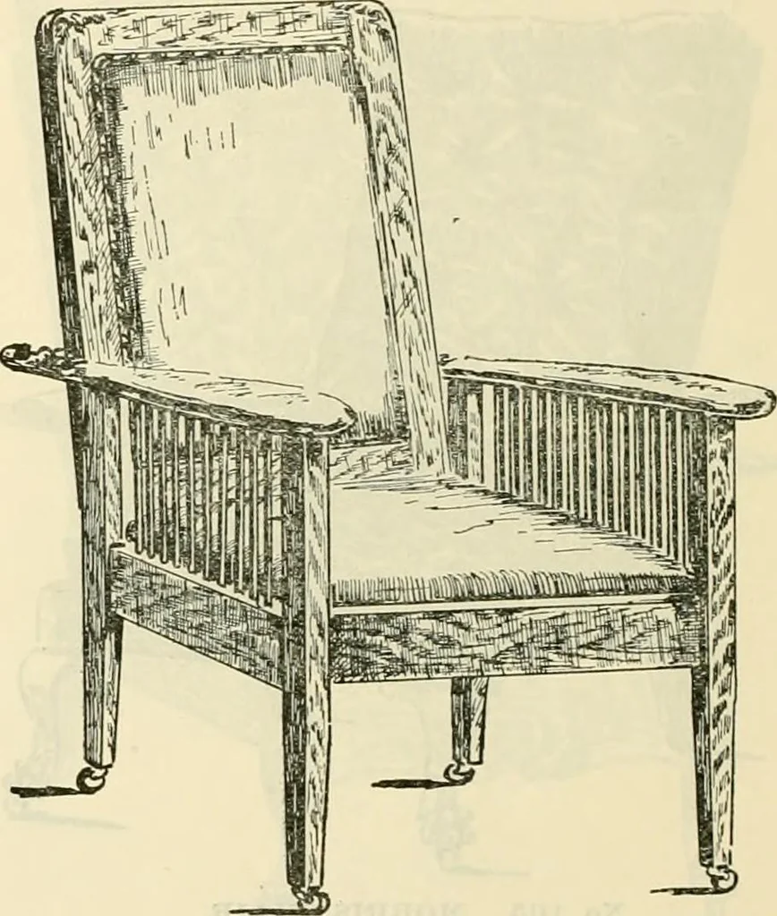An illustration from Upholstered furniture for the parlor, hall, library, reception room, hotels, stores, club rooms, etc. / Streit and Schmit., 1897, leaf 7