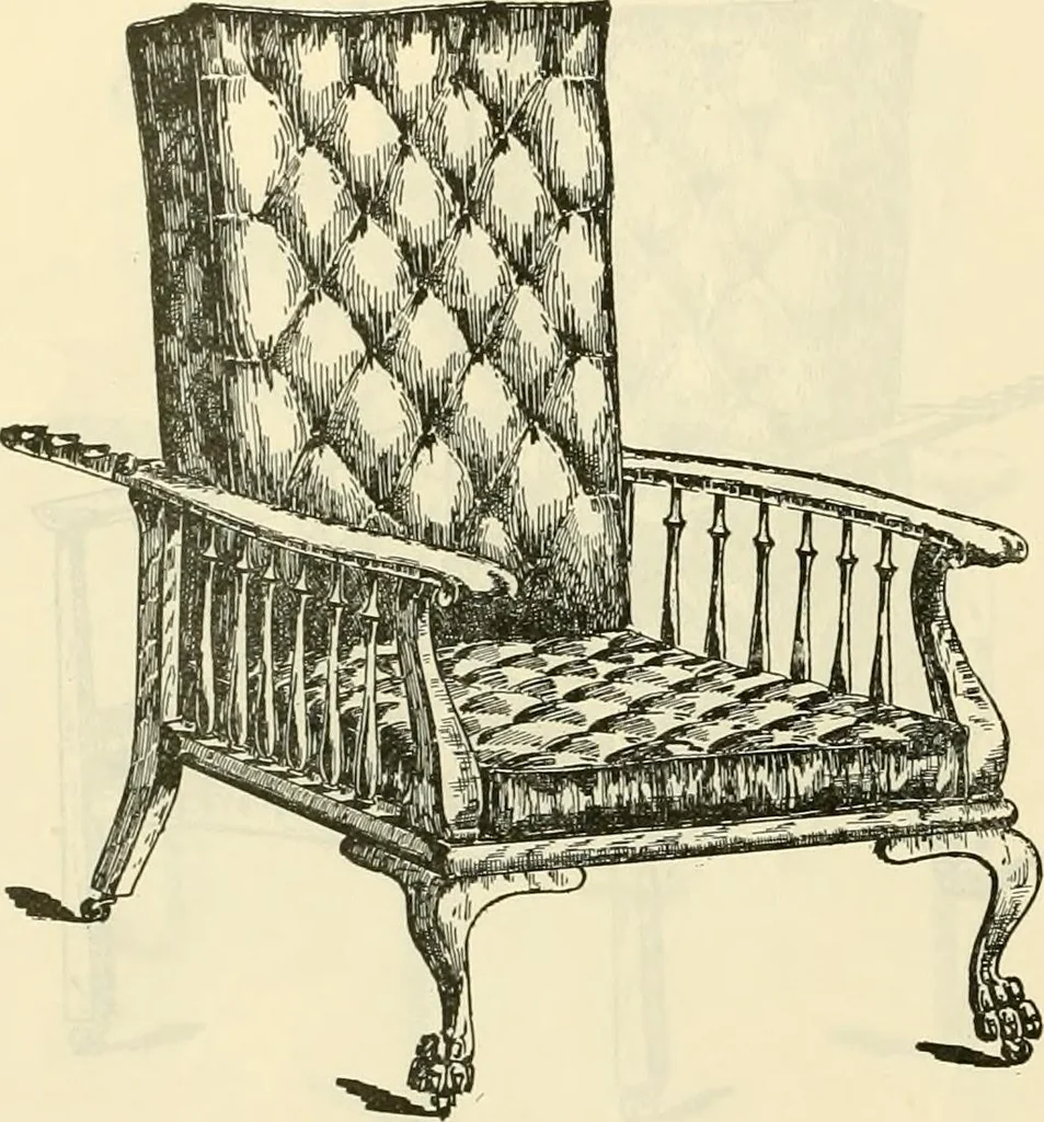 An illustration from Upholstered furniture for the parlor, hall, library, reception room, hotels, stores, club rooms, etc. / Streit and Schmit., 1897, leaf 9