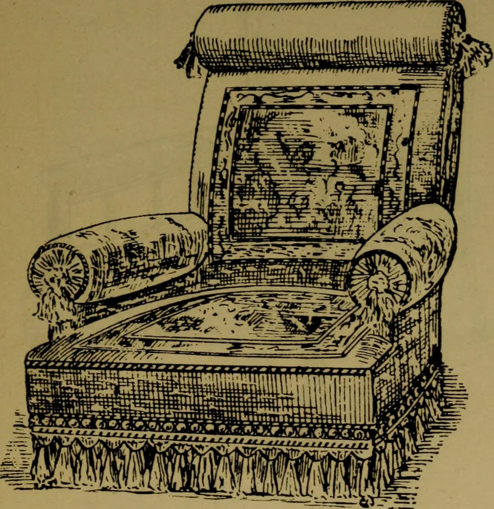 An illustration from Upholstery, with numerous engravings and diagrams;, 1904, leaf 32