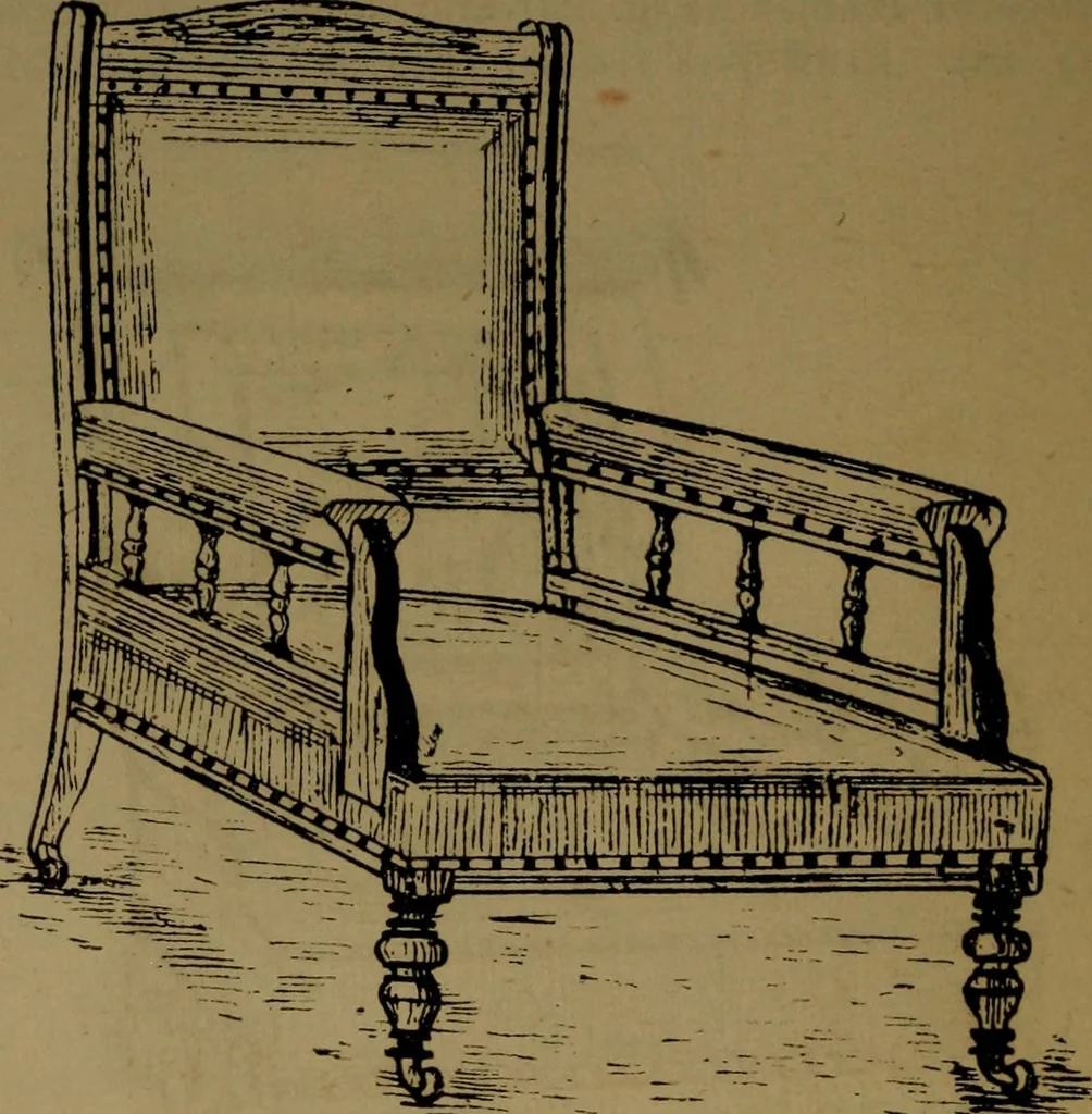 An illustration from Upholstery, with numerous engravings and diagrams;, 1904, leaf 33