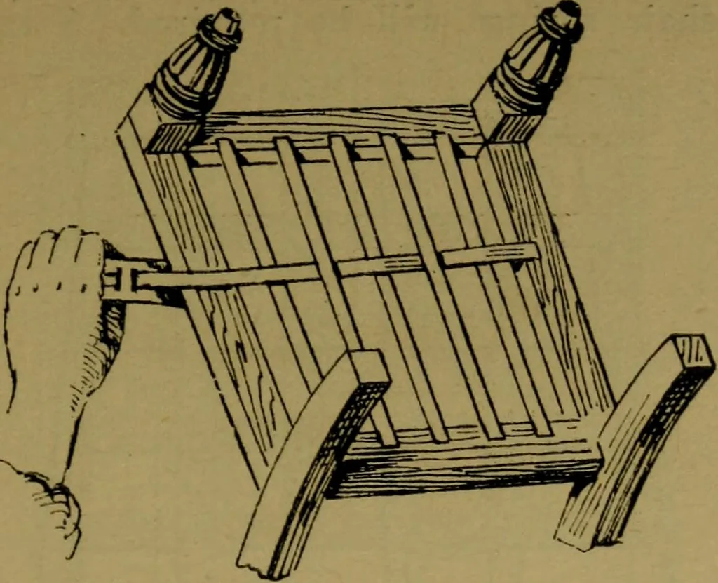 An illustration from Upholstery, with numerous engravings and diagrams;, 1904, leaf 38