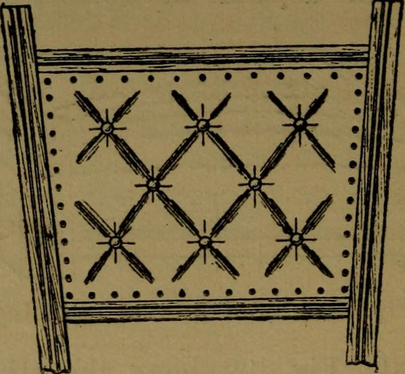 An illustration from Upholstery, with numerous engravings and diagrams;, 1904, leaf 45