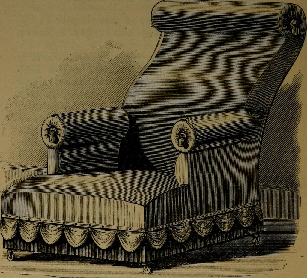 An illustration from Upholstery, with numerous engravings and diagrams;, 1904, leaf 55
