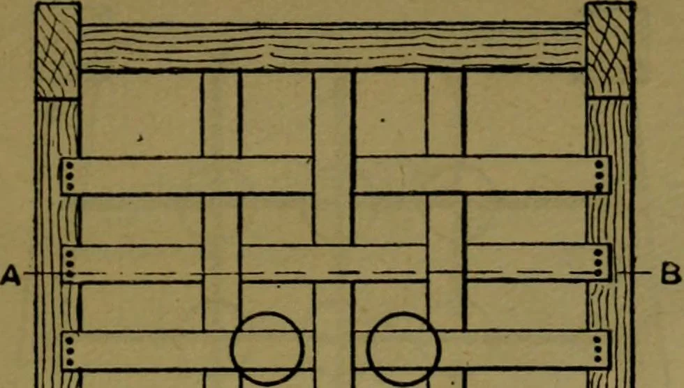 An illustration from Upholstery, with numerous engravings and diagrams;, 1904, leaf 56