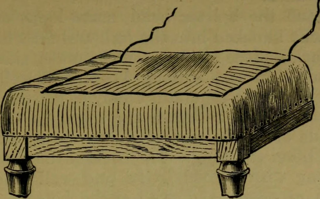 An illustration from Upholstery, with numerous engravings and diagrams;, 1904, leaf 58