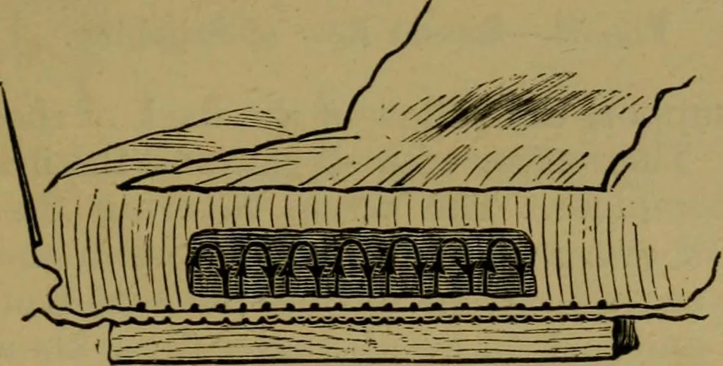 An illustration from Upholstery, with numerous engravings and diagrams;, 1904, leaf 58