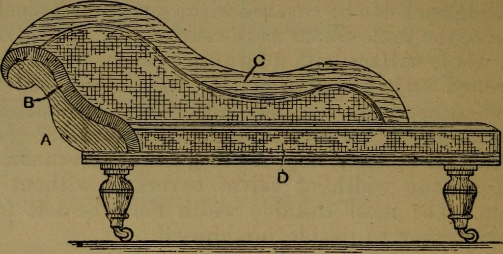 An illustration from Upholstery, with numerous engravings and diagrams;, 1904, leaf 63