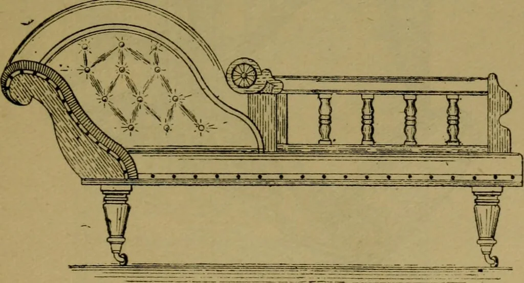 An illustration from Upholstery, with numerous engravings and diagrams;, 1904, leaf 74