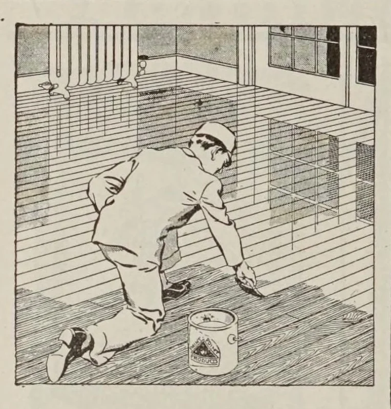 An illustration from Up-to-the-minute cyclopedia of paints and decorative materials, 1930, leaf 6