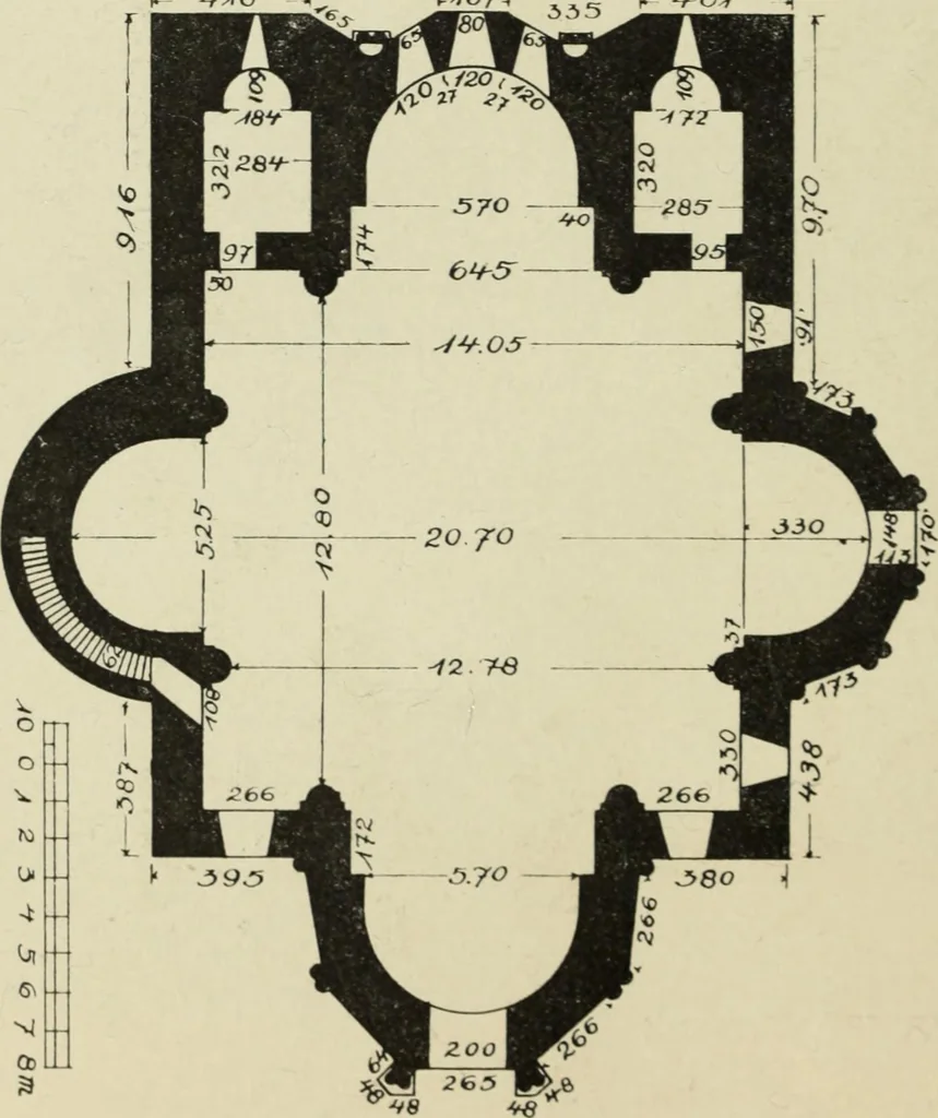 An illustration from Ursprung der christlichen Kirchenkunst, neue Tatsachen und Grundsätze der Kunstforschung, erörtert von Josef Strzygowski. Deutsche, vermehrte Originalausgabe, 1920, leaf 225