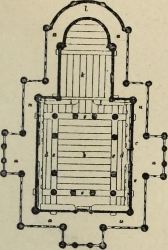 An illustration from Ursprung der christlichen Kirchenkunst, neue Tatsachen und Grundsätze der Kunstforschung, erörtert von Josef Strzygowski. Deutsche, vermehrte Originalausgabe, 1920, leaf 230