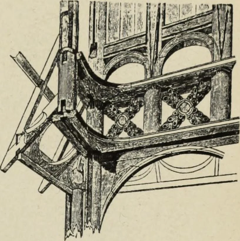 An illustration from Ursprung der christlichen Kirchenkunst, neue Tatsachen und Grundsätze der Kunstforschung, erörtert von Josef Strzygowski. Deutsche, vermehrte Originalausgabe, 1920, leaf 230