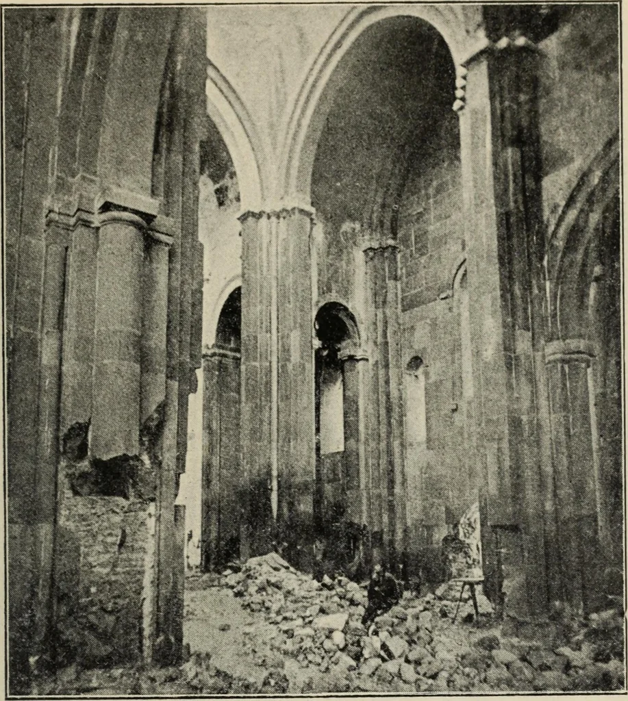 An illustration from Ursprung der christlichen Kirchenkunst, neue Tatsachen und Grundsätze der Kunstforschung, erörtert von Josef Strzygowski. Deutsche, vermehrte Originalausgabe, 1920, leaf 232