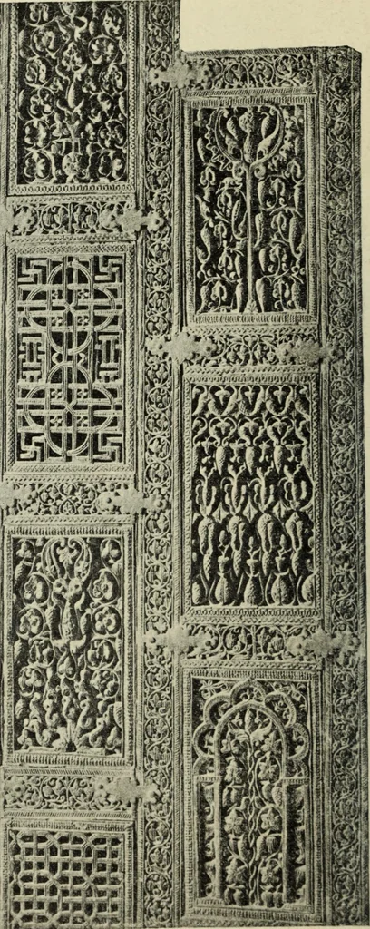 An illustration from Ursprung der christlichen Kirchenkunst, neue Tatsachen und Grundsätze der Kunstforschung, erörtert von Josef Strzygowski. Deutsche, vermehrte Originalausgabe, 1920, leaf 239