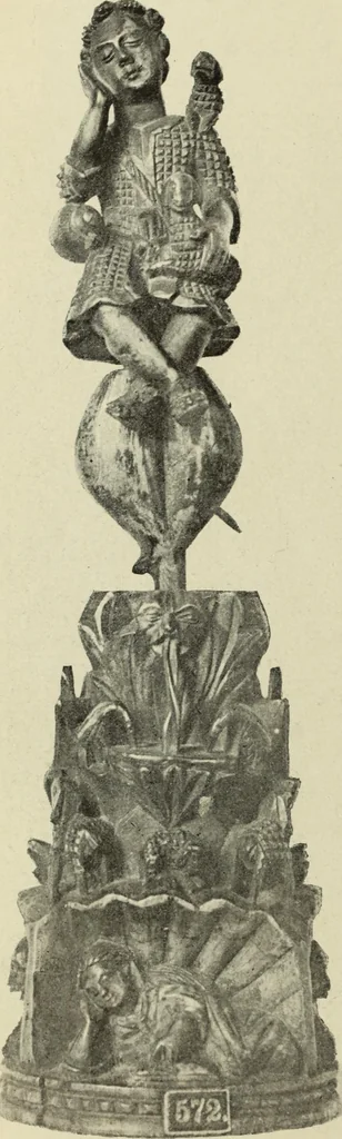 An illustration from Ursprung der christlichen Kirchenkunst, neue Tatsachen und Grundsätze der Kunstforschung, erörtert von Josef Strzygowski. Deutsche, vermehrte Originalausgabe, 1920, leaf 241