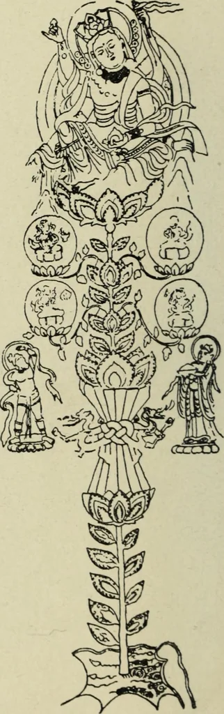 An illustration from Ursprung der christlichen Kirchenkunst, neue Tatsachen und Grundsätze der Kunstforschung, erörtert von Josef Strzygowski. Deutsche, vermehrte Originalausgabe, 1920, leaf 241