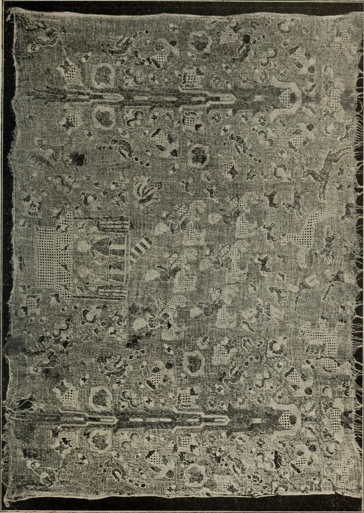 An illustration from Ursprung der christlichen Kirchenkunst, neue Tatsachen und Grundsätze der Kunstforschung, erörtert von Josef Strzygowski. Deutsche, vermehrte Originalausgabe, 1920, leaf 244