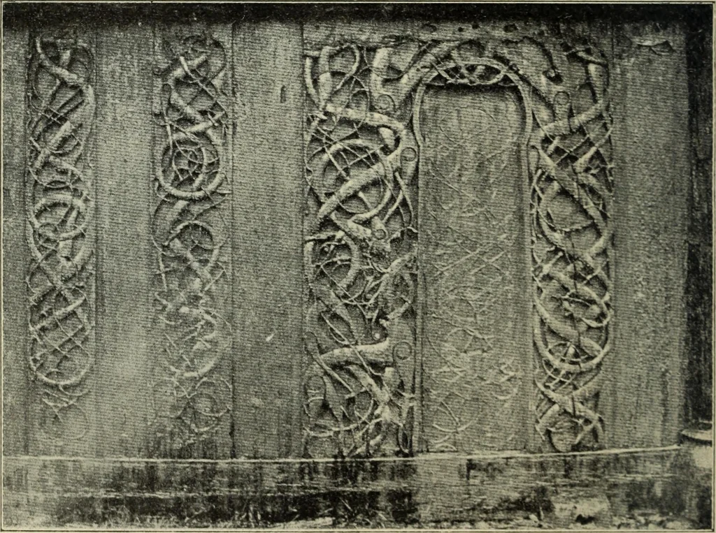 An illustration from Ursprung der christlichen Kirchenkunst, neue Tatsachen und Grundsätze der Kunstforschung, erörtert von Josef Strzygowski. Deutsche, vermehrte Originalausgabe, 1920, leaf 249