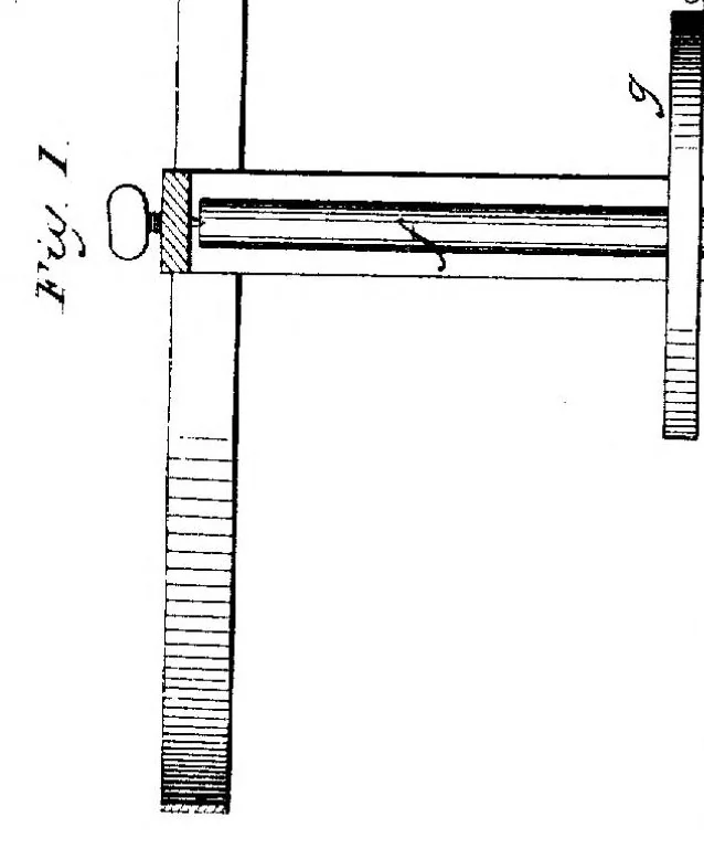 An illustration from Dorr - Cloth Shearing Machine, US Patent 46X of 1792, 1792, leaf 6