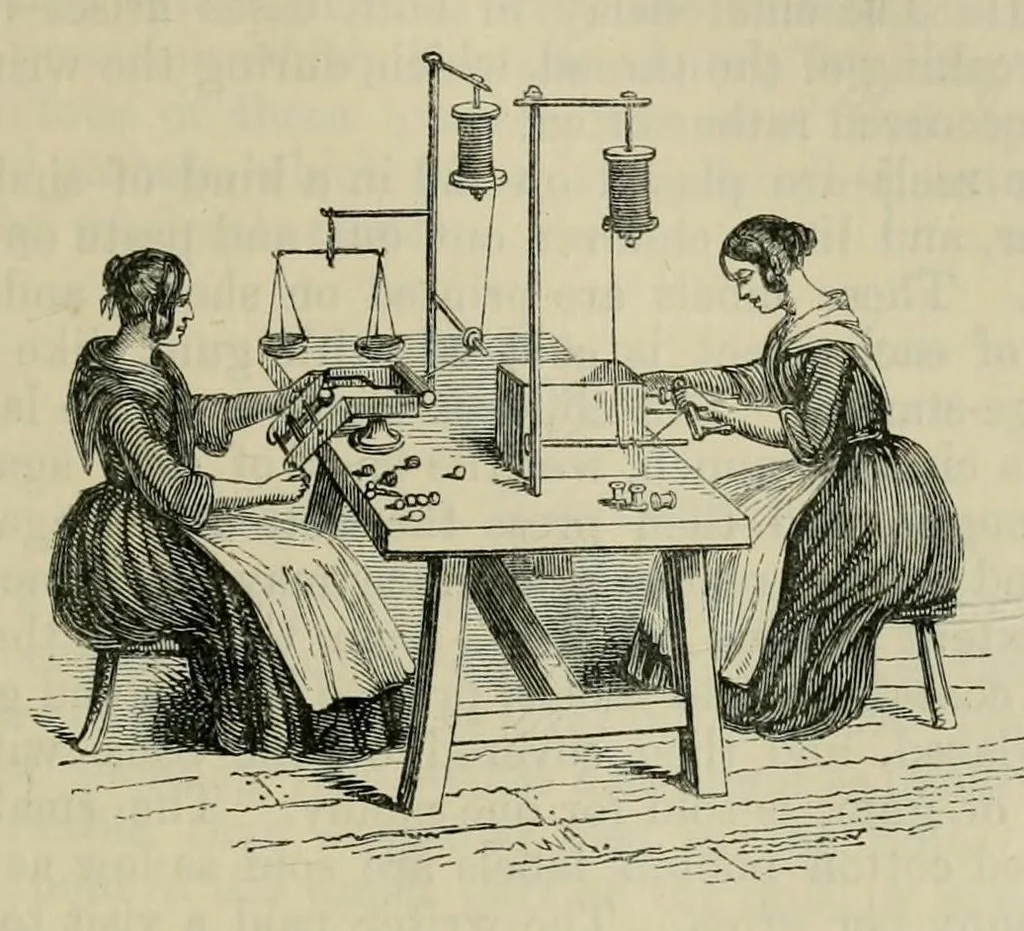 An illustration from The useful arts and manufactures of Great Britain, 1861, leaf 105