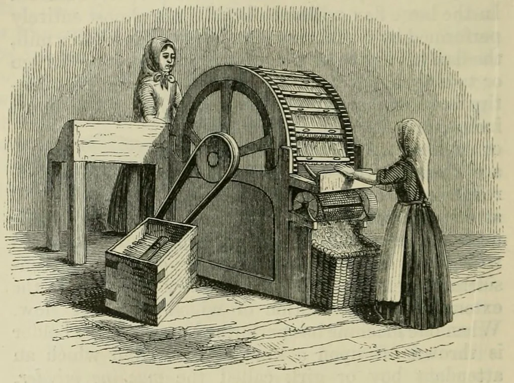 An illustration from The useful arts and manufactures of Great Britain, 1861, leaf 136