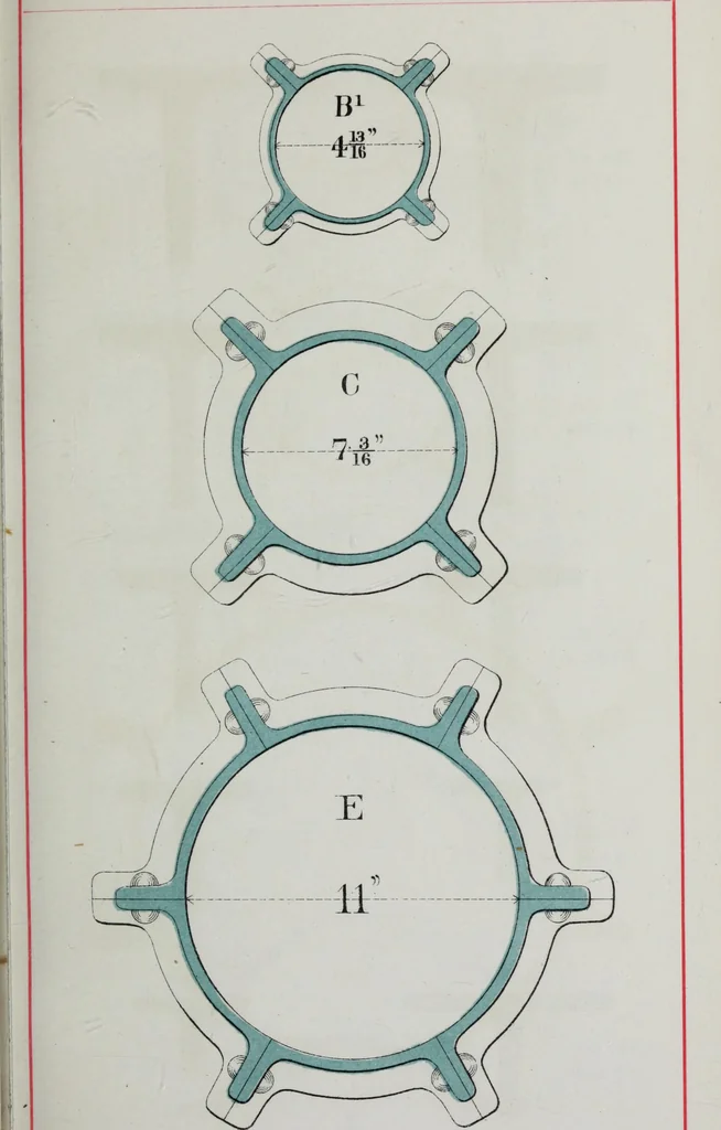 An illustration from Useful information for architects, engineers, and workers in wrought iron, 1886, leaf 34