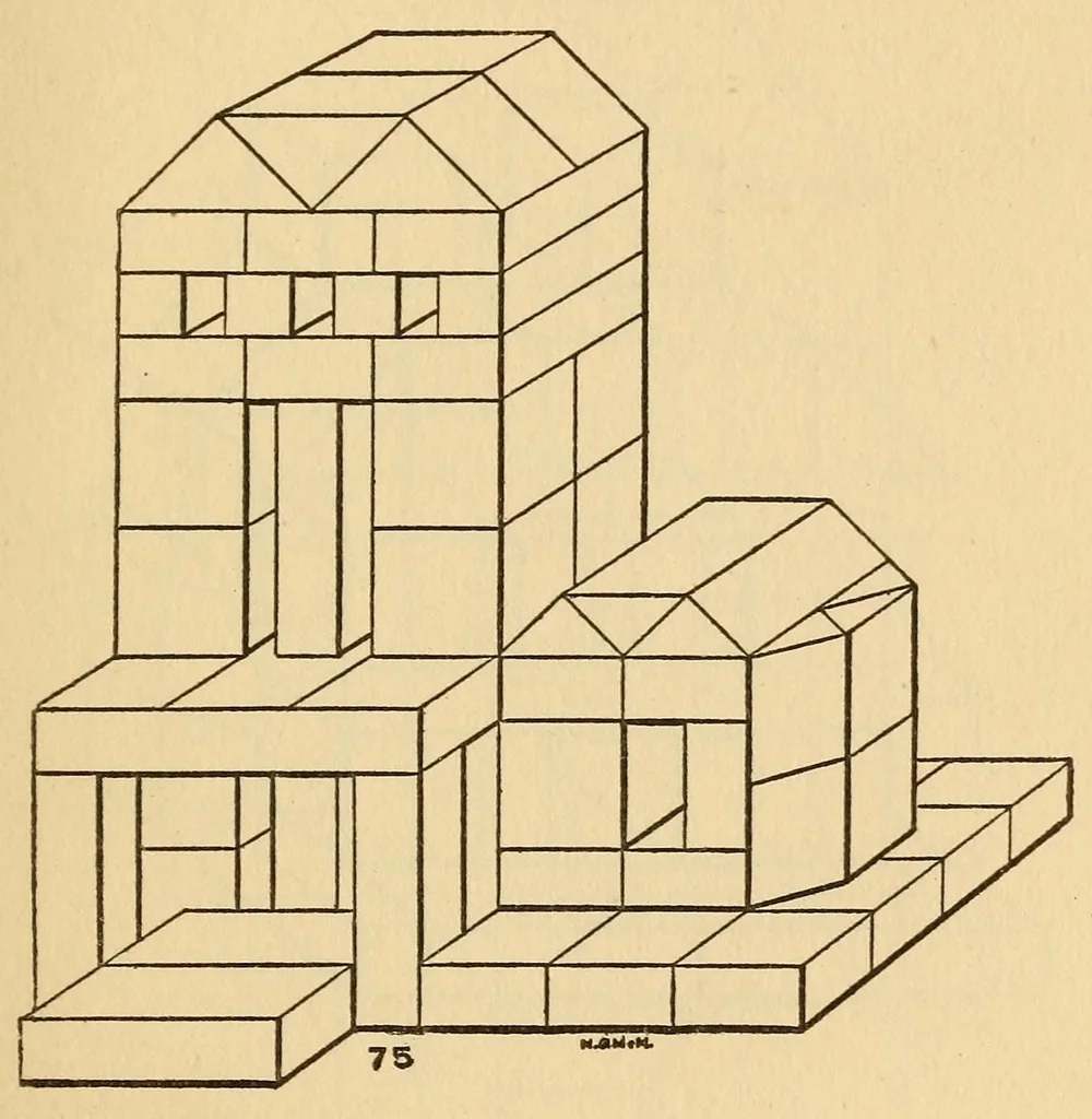 An illustration from The use of the kindergarten gifts, 1918, leaf 245