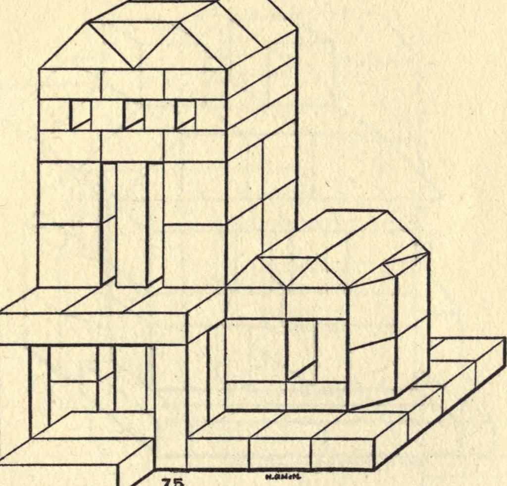 An illustration from The use of the kindergarten gifts, 1918, leaf 245