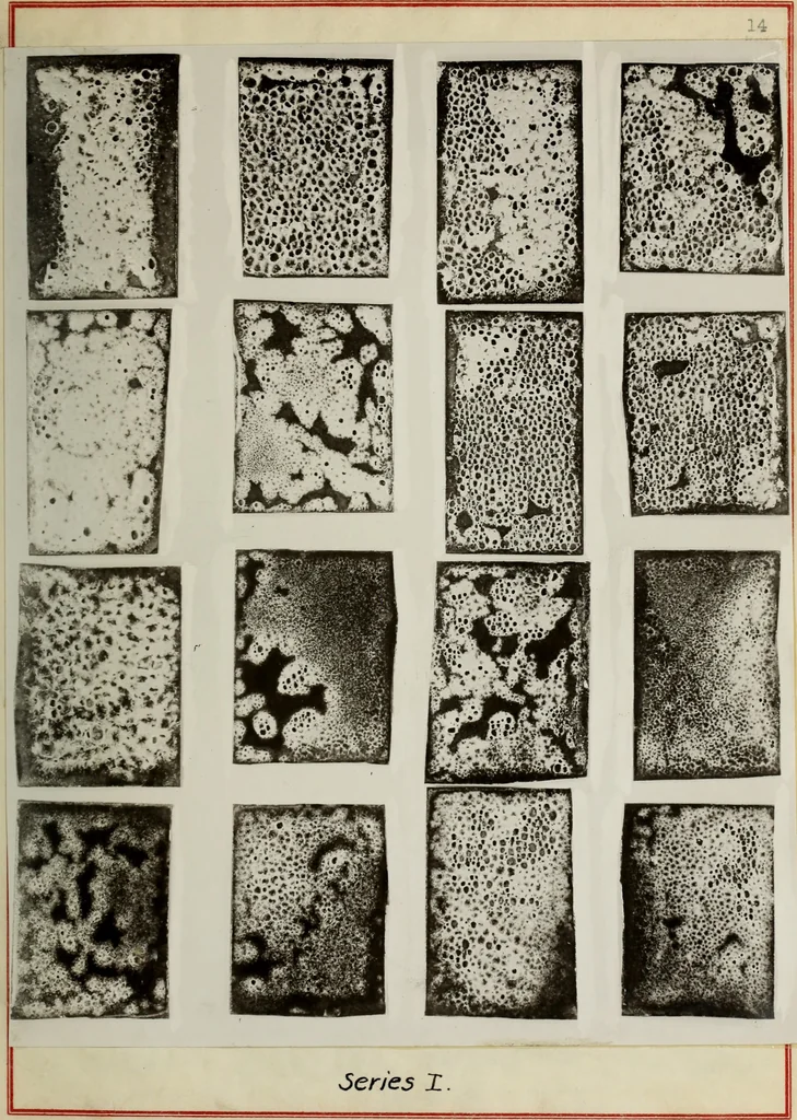 An illustration from The use of zinc sulphide as an opacifier, with some notes on the results of attempts to produce luminous enamels, 1920, leaf 34