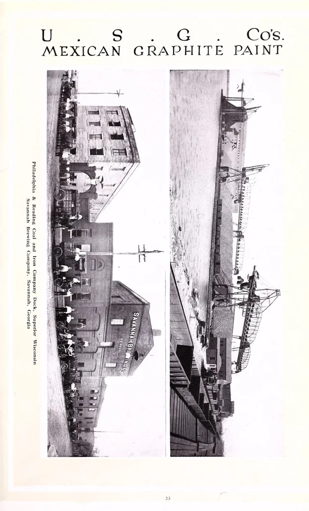 An illustration from U. S. G. Co's. Mexican graphite paint : its uses and users., 1914, leaf 27