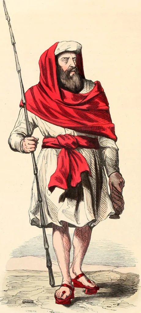 An illustration from Usi e costumi sociali, politici e religiosi di tutti i popoli del mondo : da documenti autentici e dai viaggi migliori e più recenti, 1844, leaf 173