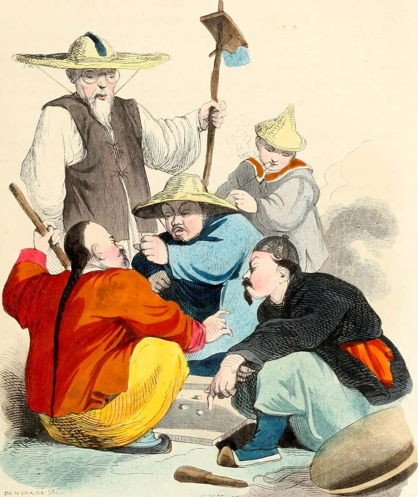 An illustration from Usi e costumi sociali, politici e religiosi di tutti i popoli del mondo : da documenti autentici e dai viaggi migliori e più recenti, 1844, leaf 224