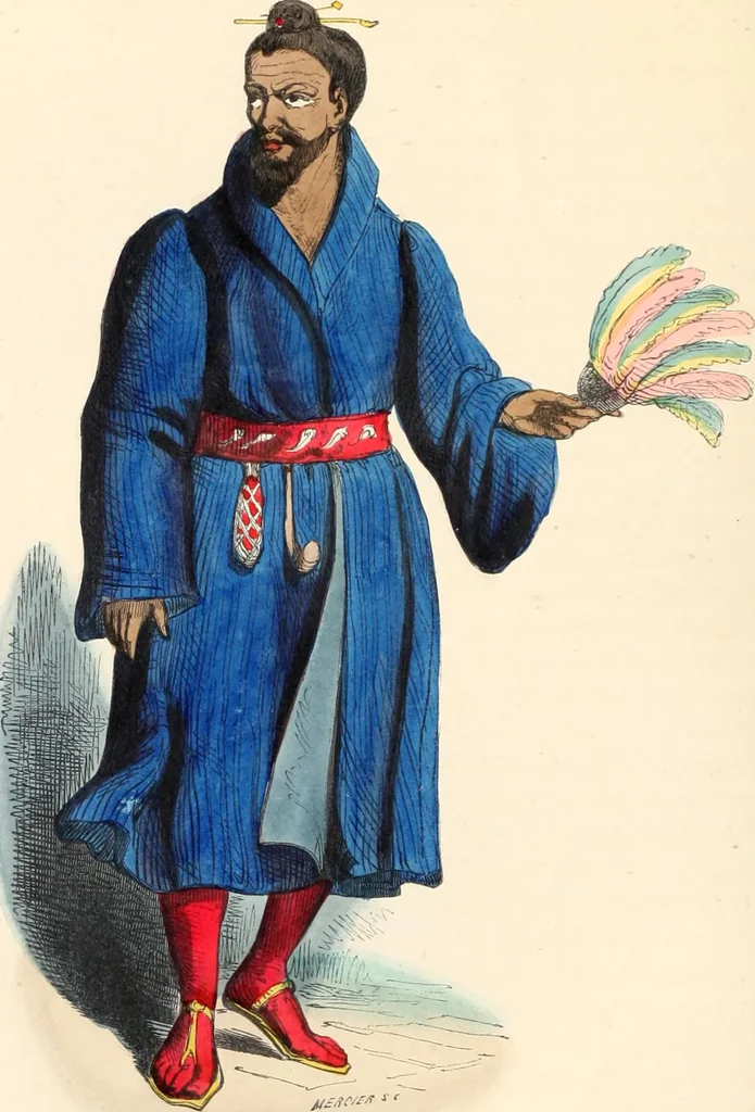 An illustration from Usi e costumi sociali, politici e religiosi di tutti i popoli del mondo : da documenti autentici e dai viaggi migliori e più recenti, 1844, leaf 257