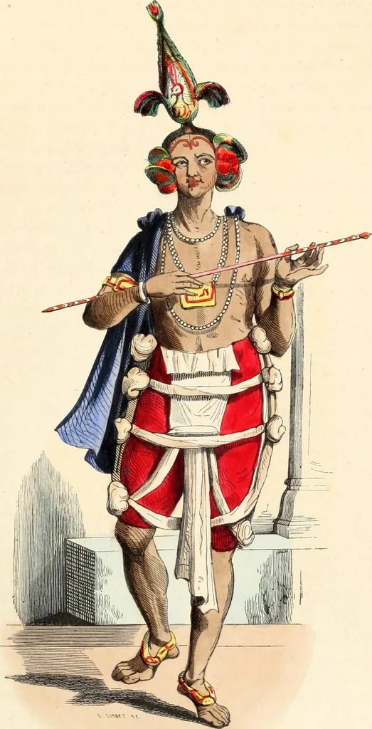 An illustration from Usi e costumi sociali, politici e religiosi di tutti i popoli del mondo : da documenti autentici e dai viaggi migliori e più recenti, 1844, leaf 452