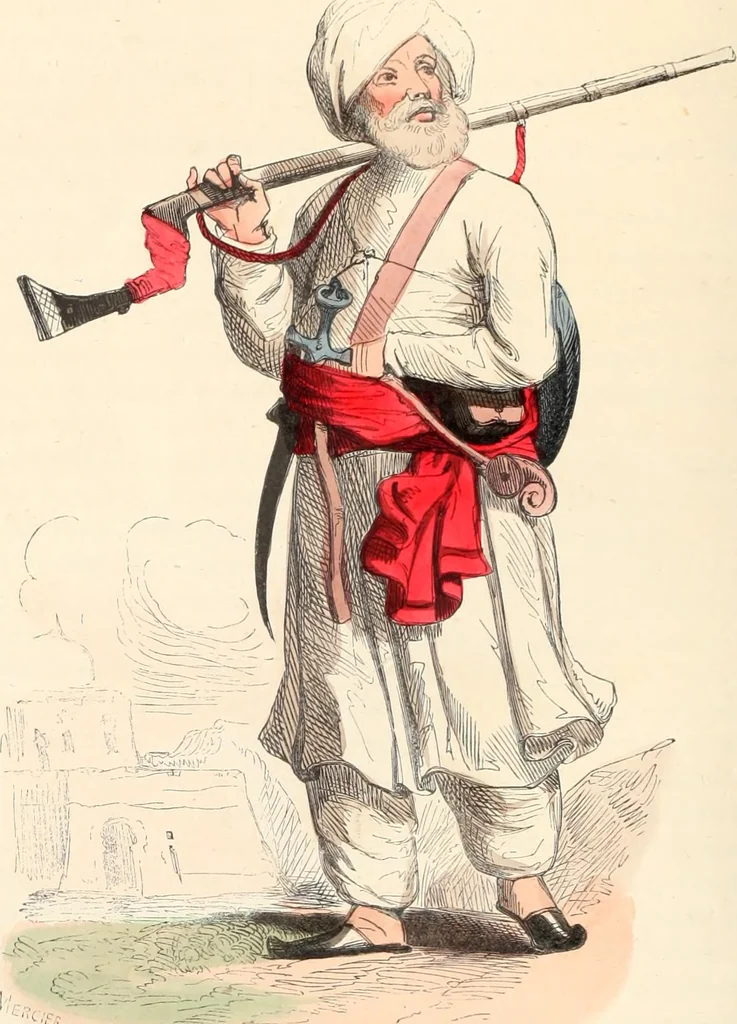 An illustration from Usi e costumi sociali, politici e religiosi di tutti i popoli del mondo : da documenti autentici e dai viaggi migliori e più recenti, 1844, leaf 531
